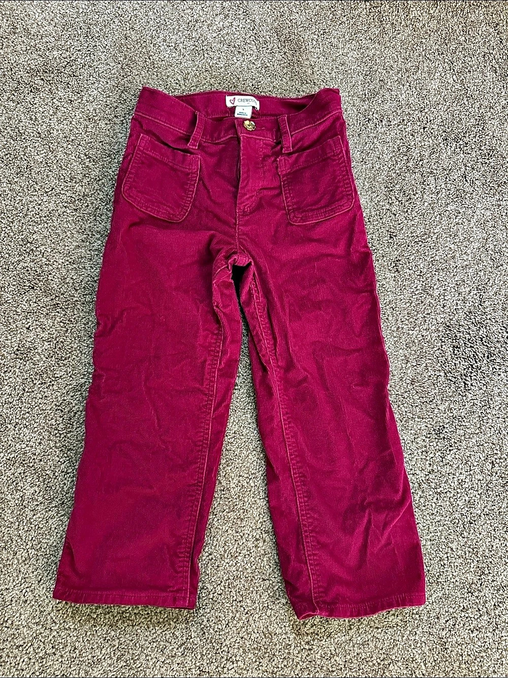 Crewcuts Girls Corduroy Pants Fuscia size 5